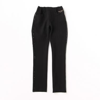 【リピート】【直営店で取り扱い無し】ガールズ サイドシークインロングパンツ