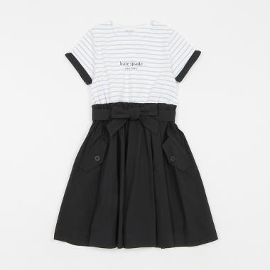 【人気商品再入荷】【直営店で取り扱い無し】ガールズ ストライプドッキングワンピース