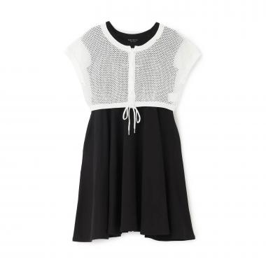 【人気商品再入荷】【直営店で取り扱い無し】ガールズ メッシュニット×ワンピースセット