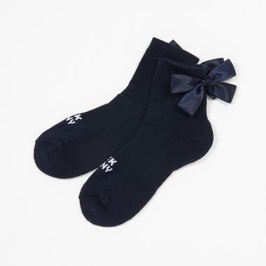 リボンショートソックス