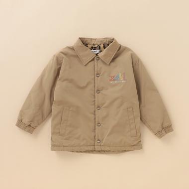 裏起毛 はっ水 カラフルロゴコーチジャケット