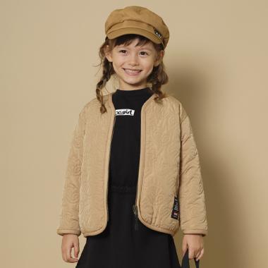 ロゴキルト×ボアリバーシブルブルゾン