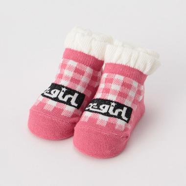 オリジナル総柄ボックスロゴカップソックス