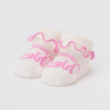 折り返しメロウフリルロゴカップソックス