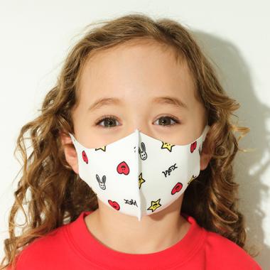 キャラ総柄マスク