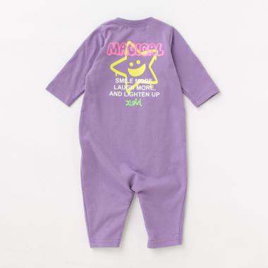 キラッキー柄カバーオール