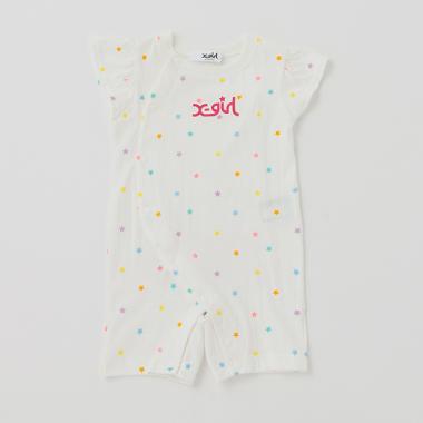 【WEB限定】星総柄フリルカバーオール