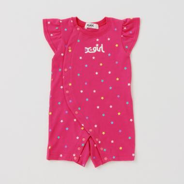 【WEB限定】星総柄フリルカバーオール