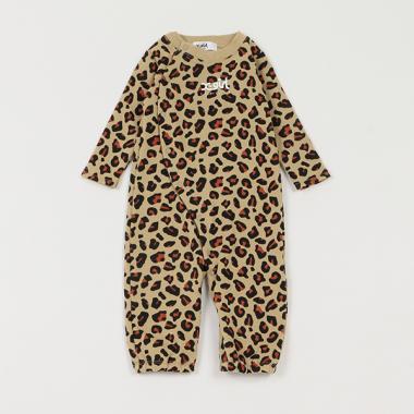 サテンロゴカバーオール