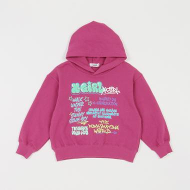 落書きグラフィティパーカ