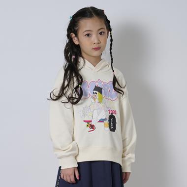 ガールイラストパーカー