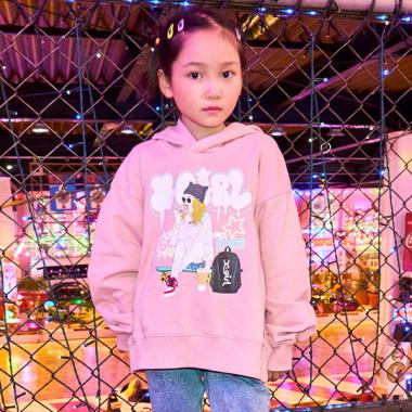 ガールイラストパーカー