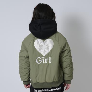 ハートロゴ刺しゅうMA-1