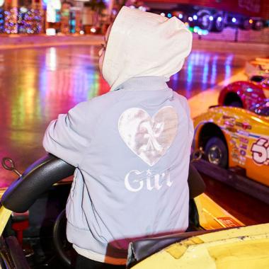 ハートロゴ刺しゅうMA-1