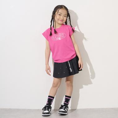 スタッズサイドプリーツスカート