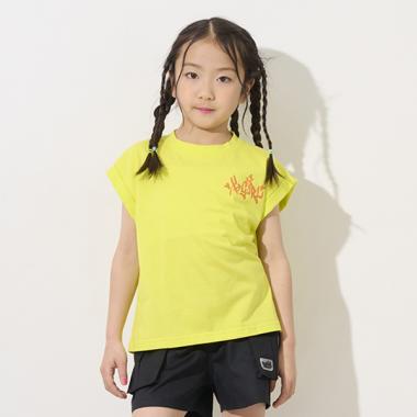 スケボーガールバックプリント半袖Tシャツ