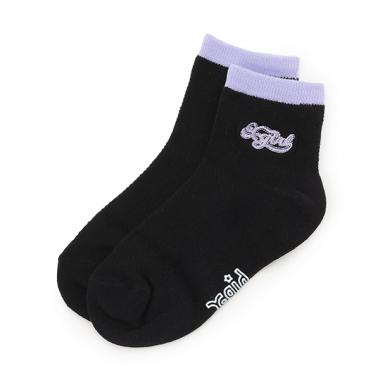 ロゴ刺しゅうメッシュショートソックス