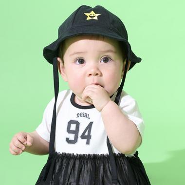 ロゴ&キラッキー刺しゅうベビーハット