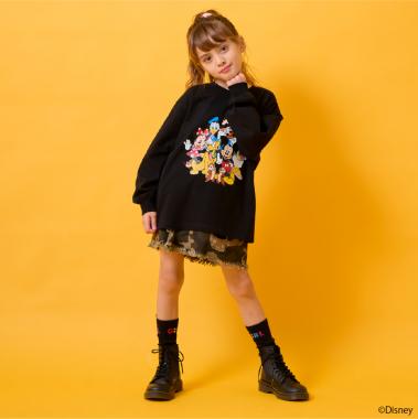 【DISNEY】ミッキー&フレンズ/長袖Tシャツ