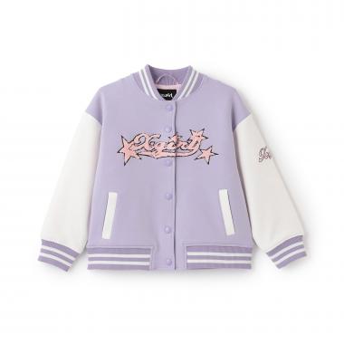 ロゴ刺しゅうダンボールニットスタジャン