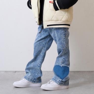 サイドハートモチーフフレアパンツ