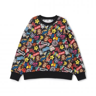 キラッキー&ファニーゴリラ ミックスロゴトレーナー