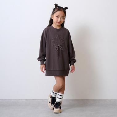 スターレースアップスウェットワンピース