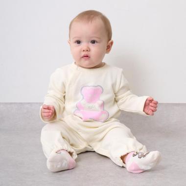 ベアプリントスウェット2WAYオール