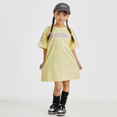 スパンコール刺しゅう 半袖Tワンピース