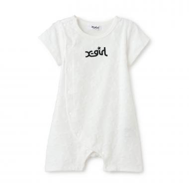 星柄パイルジャカード ショートオール