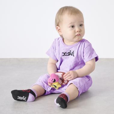 星柄パイルジャカード ショートオール