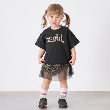 ミルズロゴ半袖T+メッシュスカートブルマセット