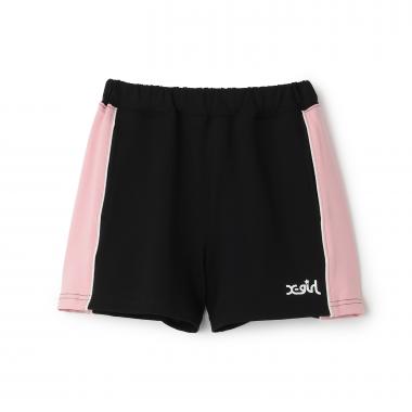 サイド切替ロゴプリント　ショートパンツ