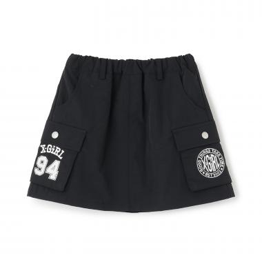 ロゴ刺しゅう カーゴスカート