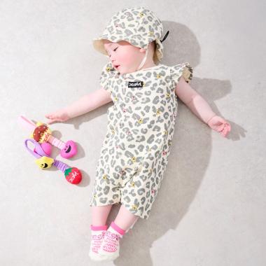 キラッキーレオパード総柄 ショートオール