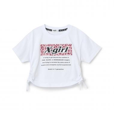 ボックスロゴ短丈半袖Tシャツ