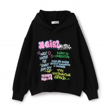 【人気商品再入荷】【直営店で取り扱い無し】落書きグラフィティパーカ