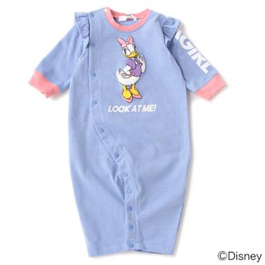 【DISNEY】 袖ロゴデザインリンガー風2WAYオール