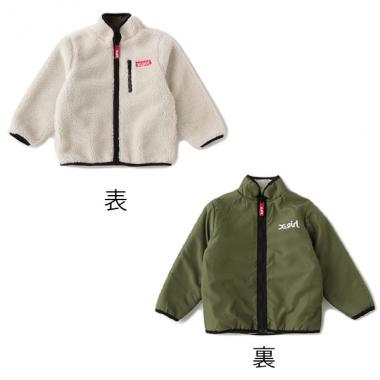 リバーシブル オーバーサイズボアブルゾン