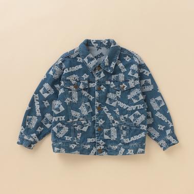 OGゴリラロゴ総柄デニムジャケット