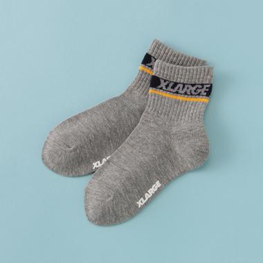 ロゴ×ラインリブソックス