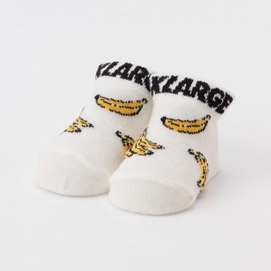 バナナ柄ロゴカップソックス