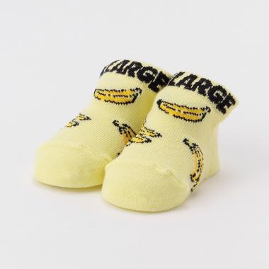 バナナ柄ロゴカップソックス
