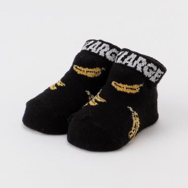 バナナ柄ロゴカップソックス