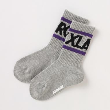 【WEB限定】ラインロゴクルーソックス【日本製】