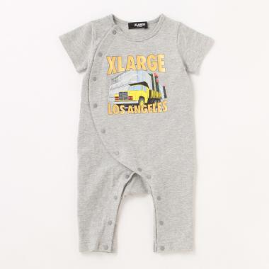 トラックグラフィック半袖カバーオール