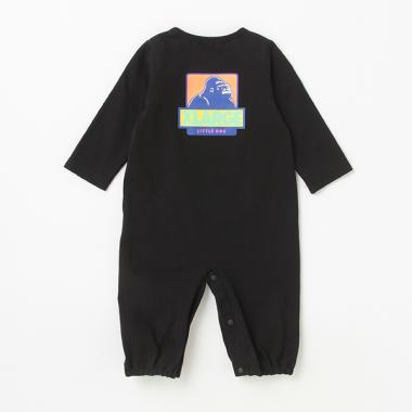 配色ボックスOGゴリラ長袖カバーオール