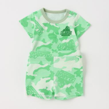 【WEB限定】迷彩柄カバーオール＋ショートパンツSET