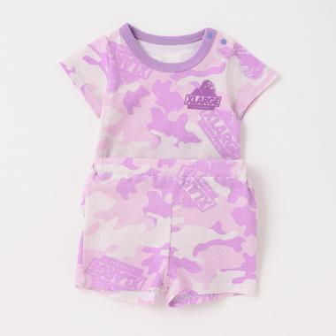 【WEB限定】迷彩柄カバーオール＋ショートパンツSET