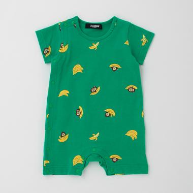 ファニーゴリラ＆バナナ総柄カバーオール